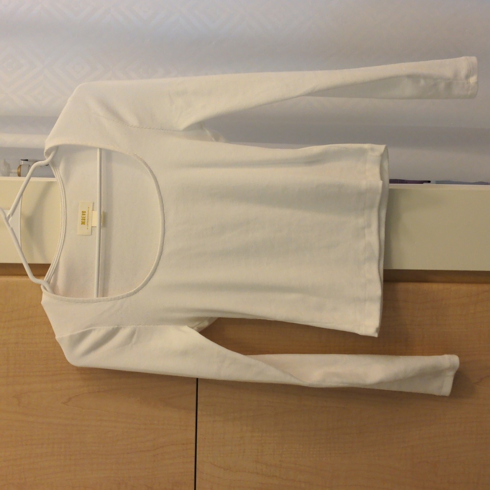 NWOT Anthropologie Maeve top boat neck long sleeve